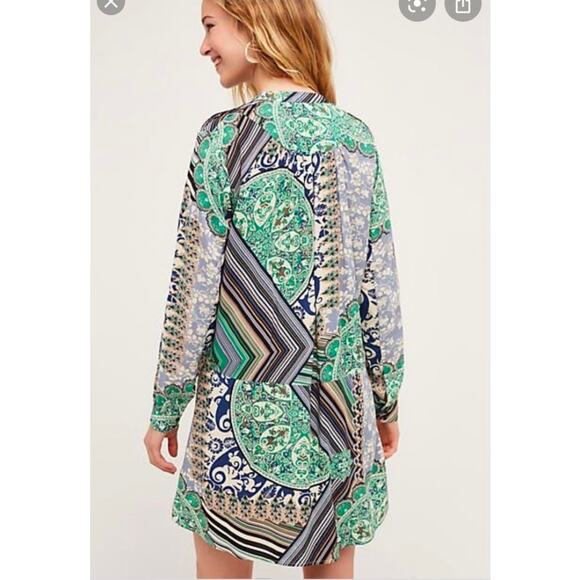 Anthropologie Tiny Caviana Floral Paisley Tunic Shirt Dress - Picture 11 of 11